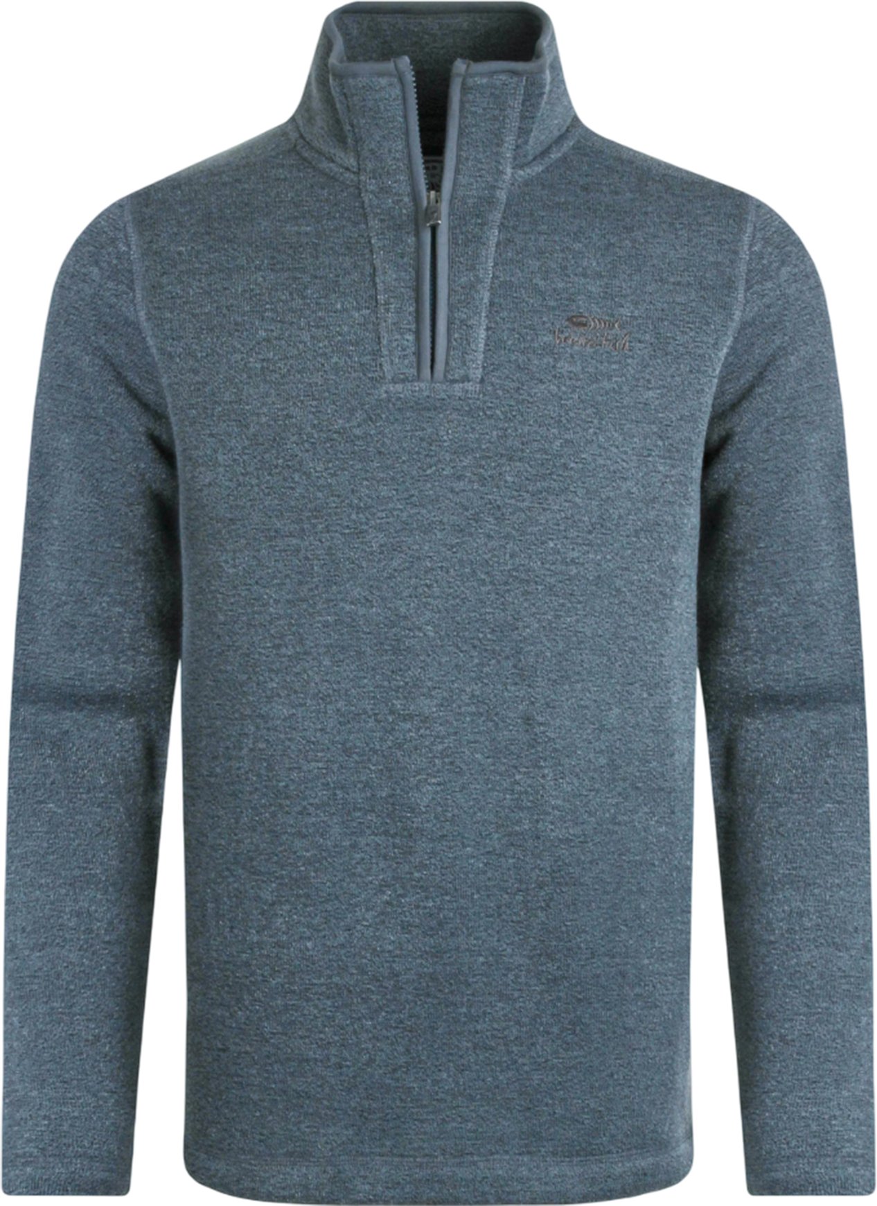 Weird Fish - "Stowe" Fleece-Oberteil für Herren, mit kurzem Reißverschluss, Jerseyware (Blau)