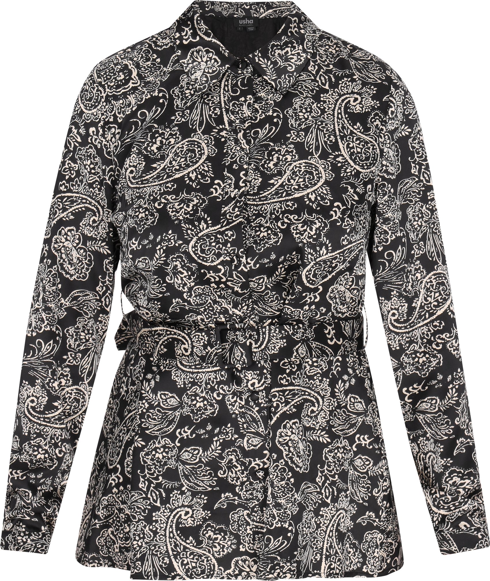 usha Bluse Frauen schwarze Creme