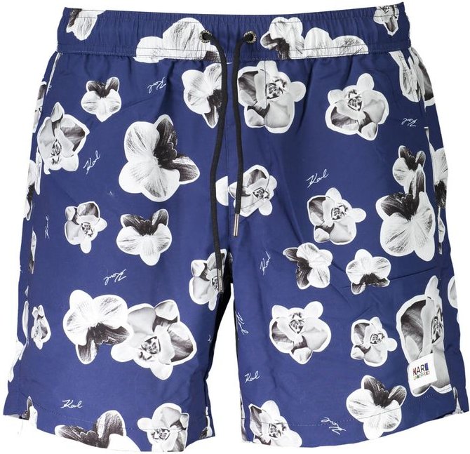 Karl Lagerfeld Blaue Polyester Herren Badeboxer