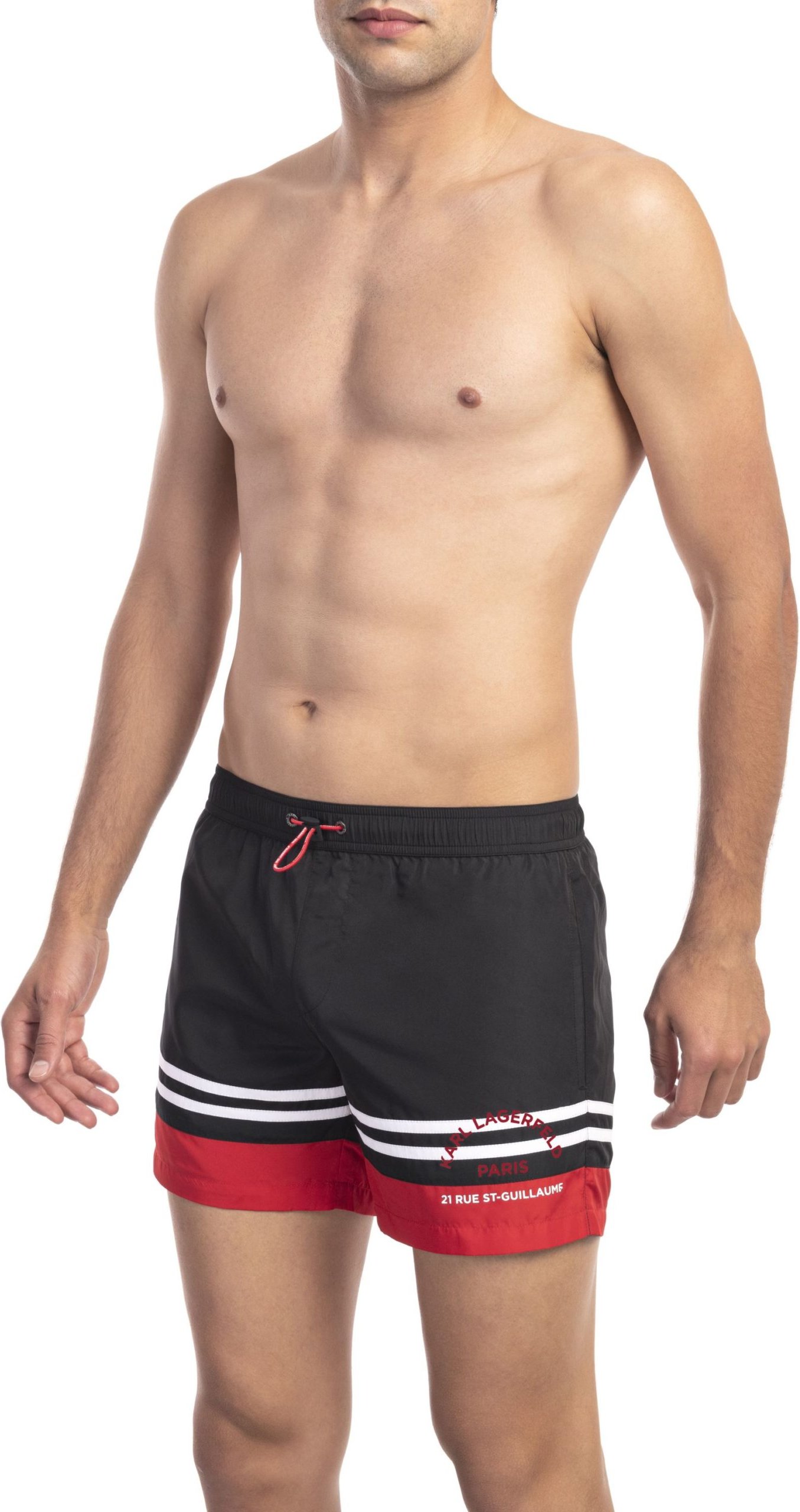 Karl Lagerfeld Badeshorts Golf Herren Schwarz