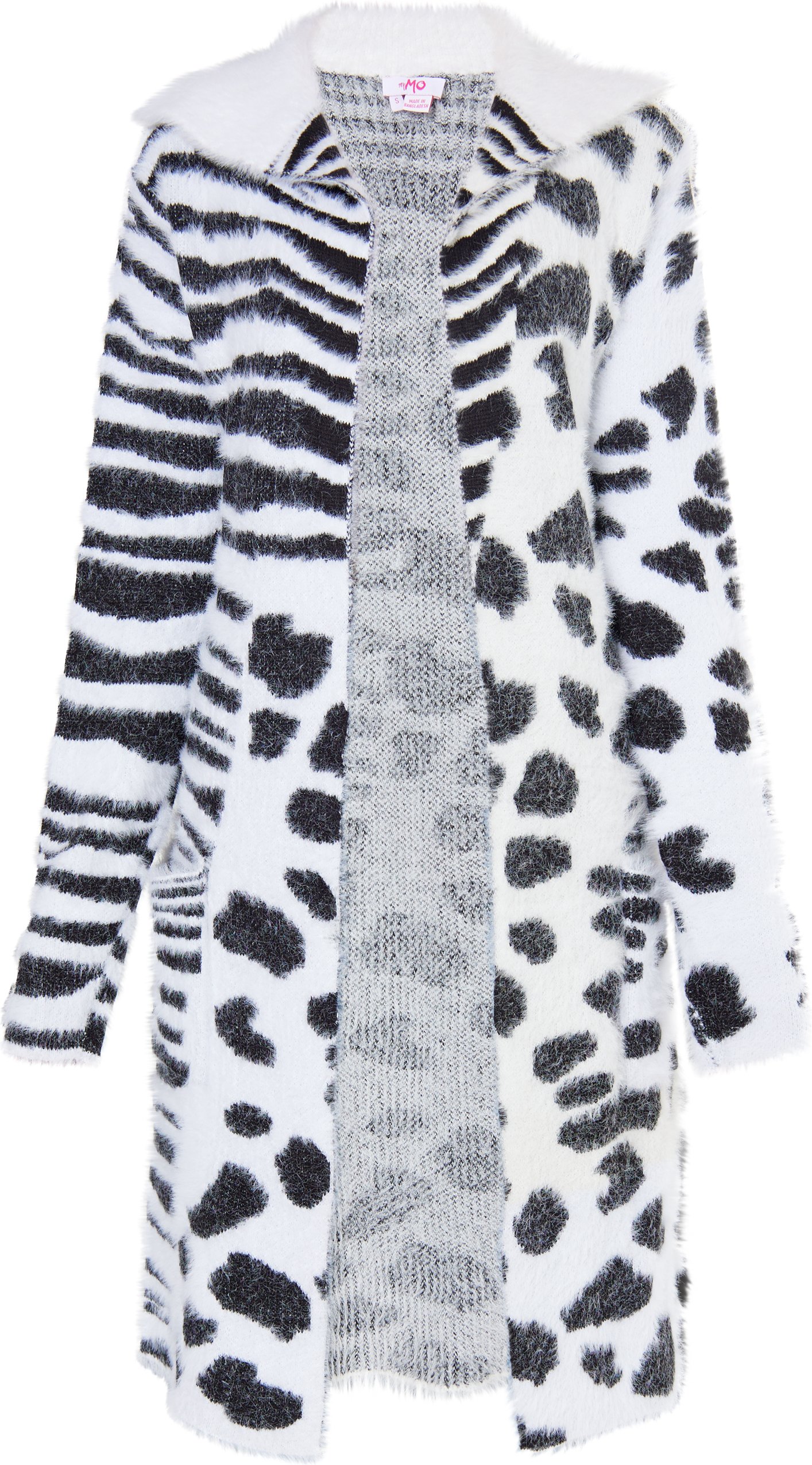 Mymo Strickcardigan Damen weiss