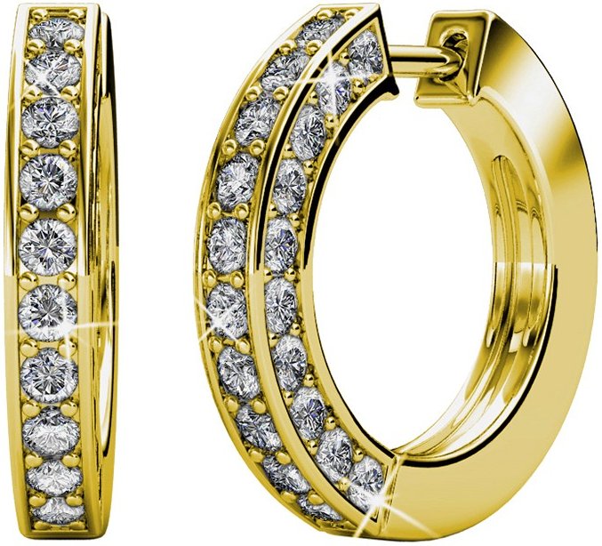 Perry Ohrringe - Gold und Kristall