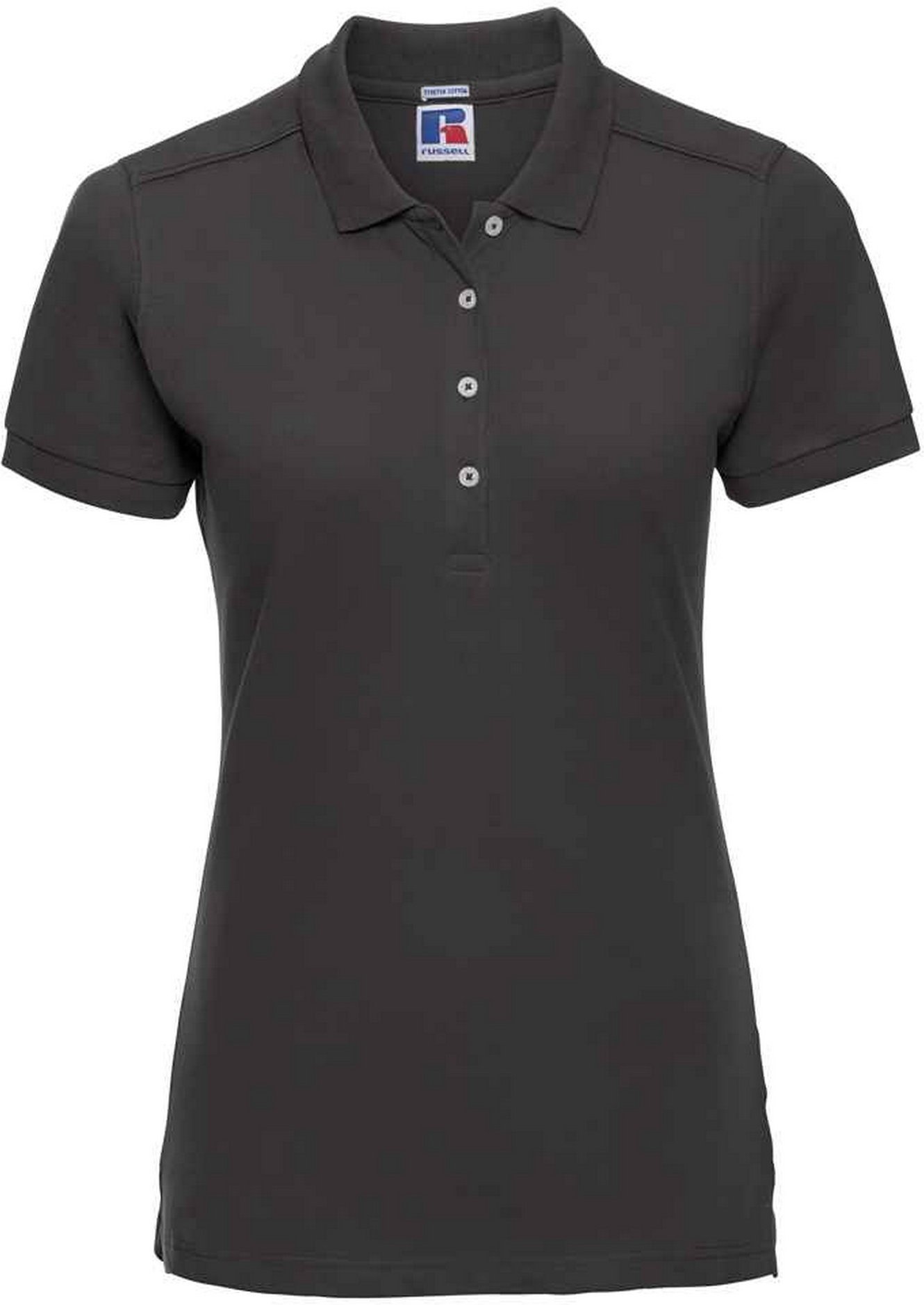Russell - Poloshirt Stretch für Damen (Schwarz)