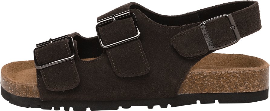 EVER AU Damen Leder Sandalen - Flame