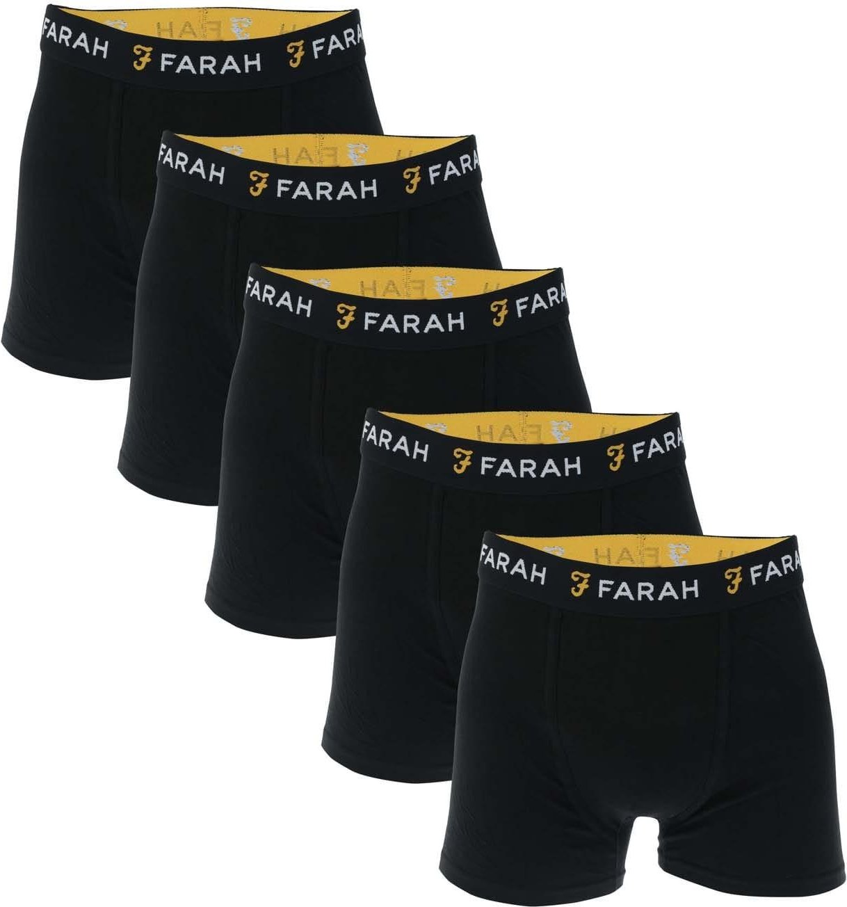 Farah - "Chorley" Boxershorts für Herren(5er-Pack) (Schwarz)