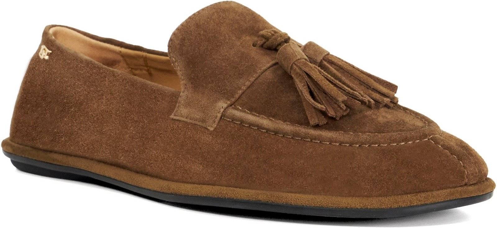 Dune Grounding Wildleder Damen braune Slipper