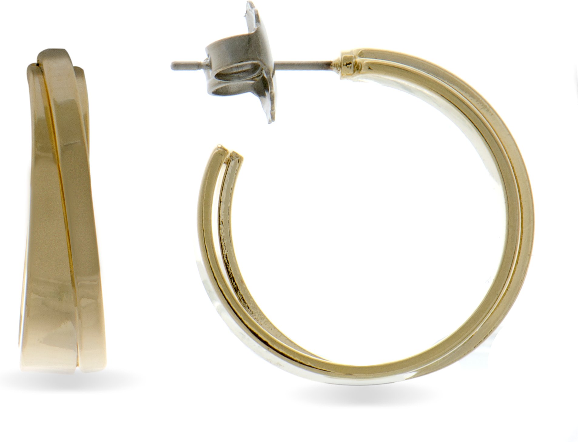 Thumbnail - Luxenter-Ohrringe aus 18 Karat Gelbgold - Huiwe