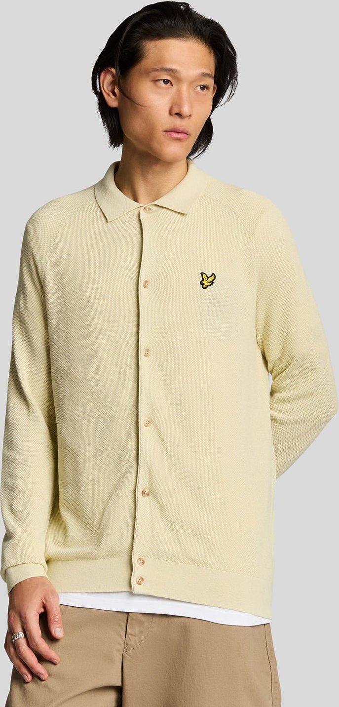 Thumbnail - Lyle & Scott Strickhemd aus Leinenmischung - Gelb