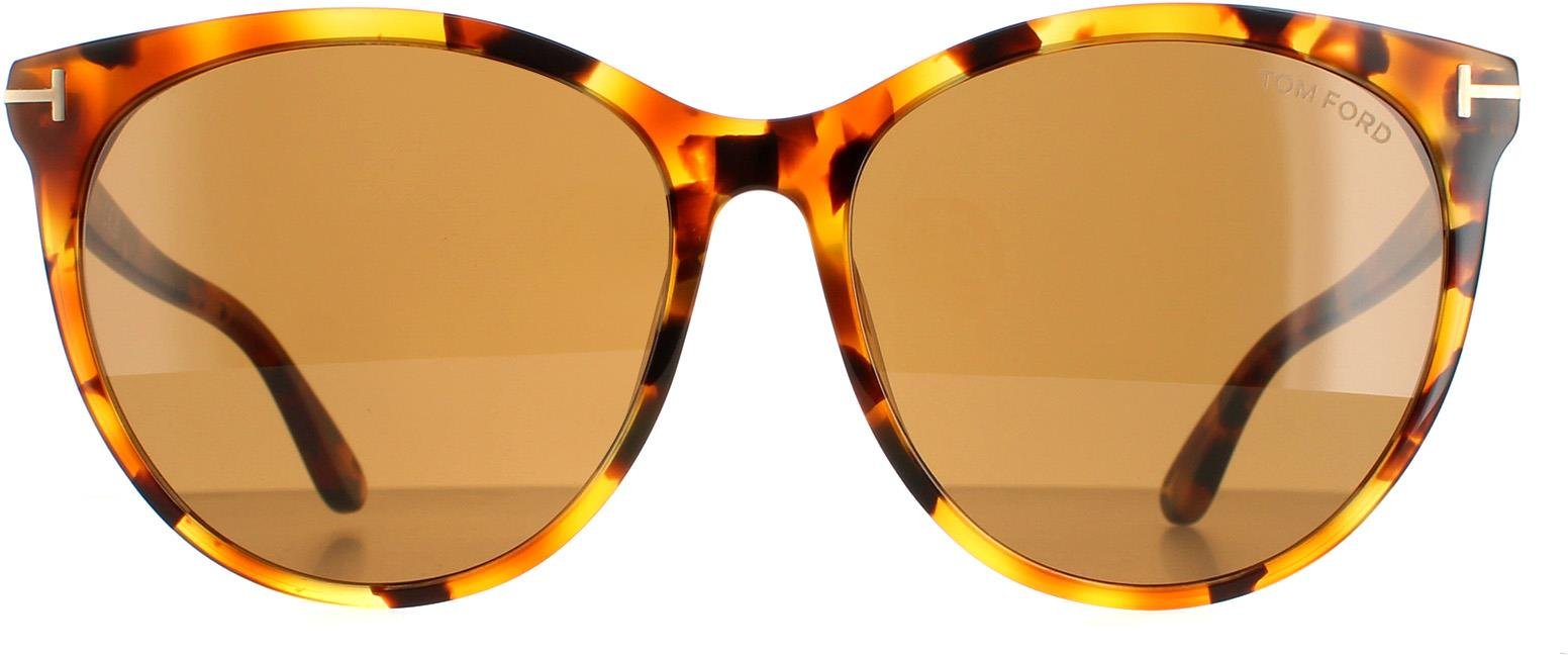 Tom Ford Rund Damen Havanna Blond Braun Maxim FT0787