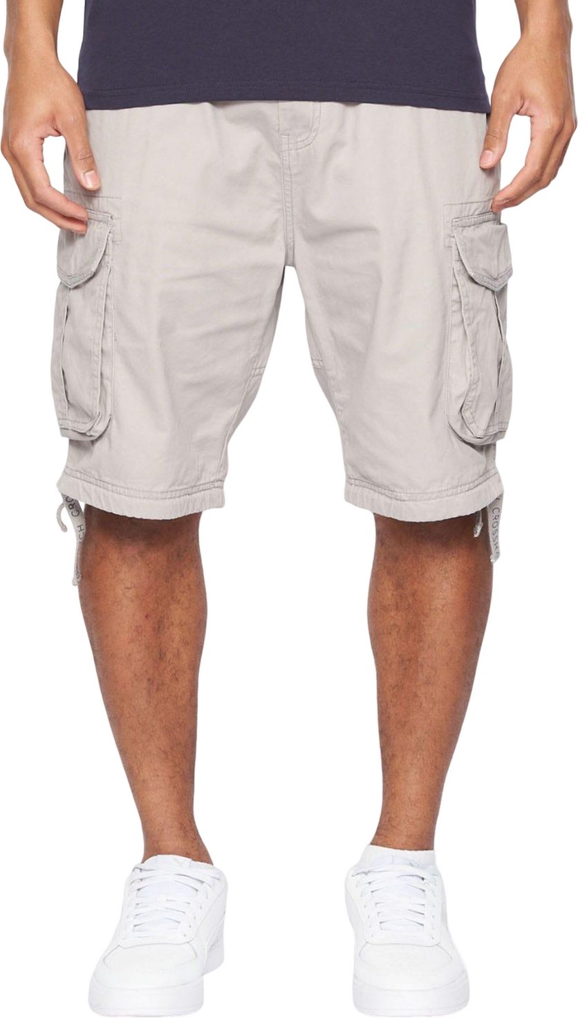 Crosshatch - "Jamstar" Cargo-Shorts für Herren (Grau)
