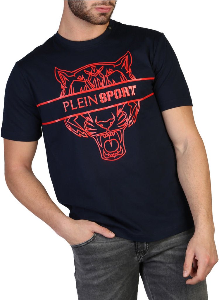 Plein Sport Blau Baumwoll Herren T-Shirt