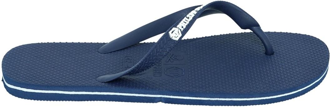 Philipp Plein Brand Logo Marineblaue Flip-Flops