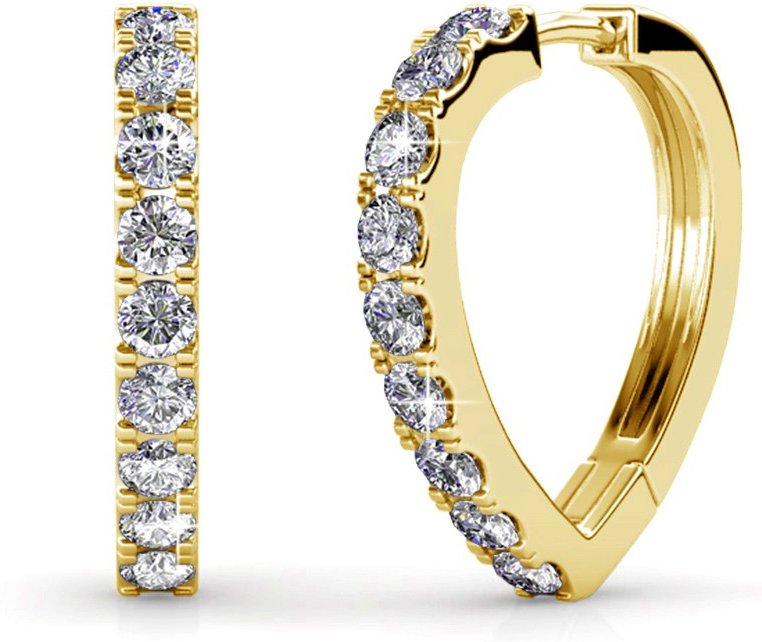 Ariane Ohrringe - Gold und Kristall