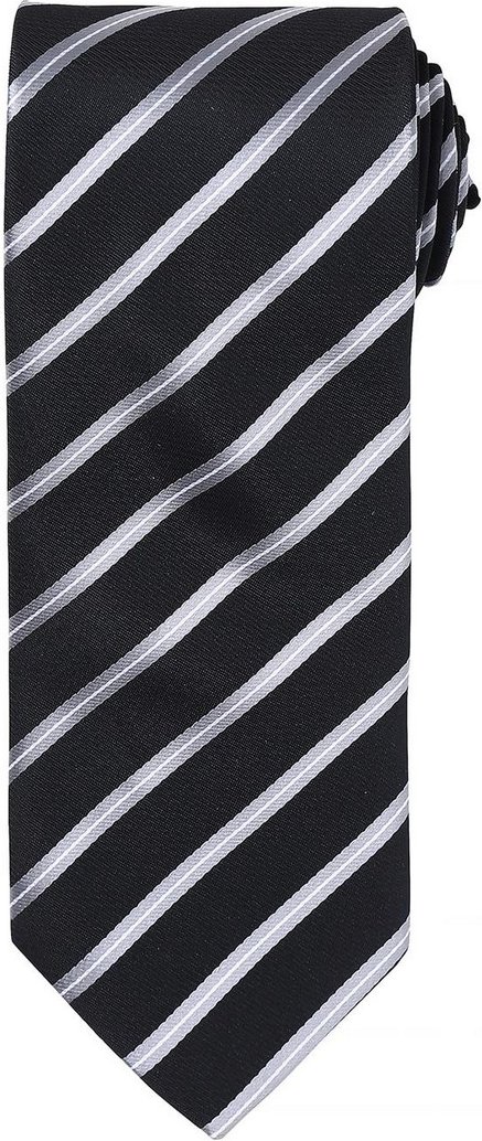Premier - Krawatte für Herren (Schwarz/Silber)