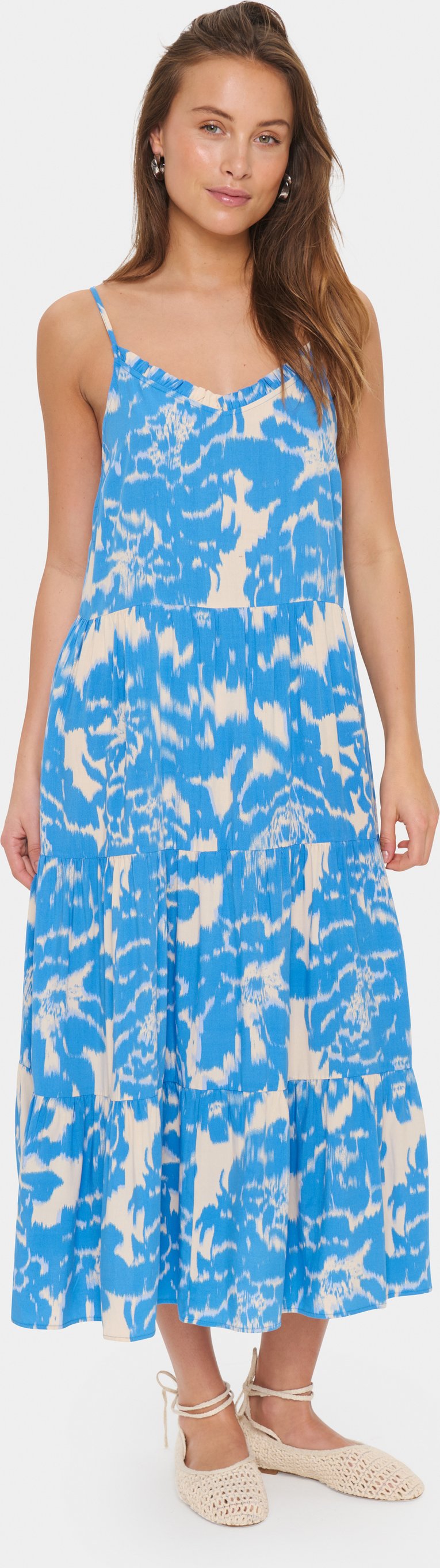 Kleid Lockere Passform Campanula Water Blooms multicolour