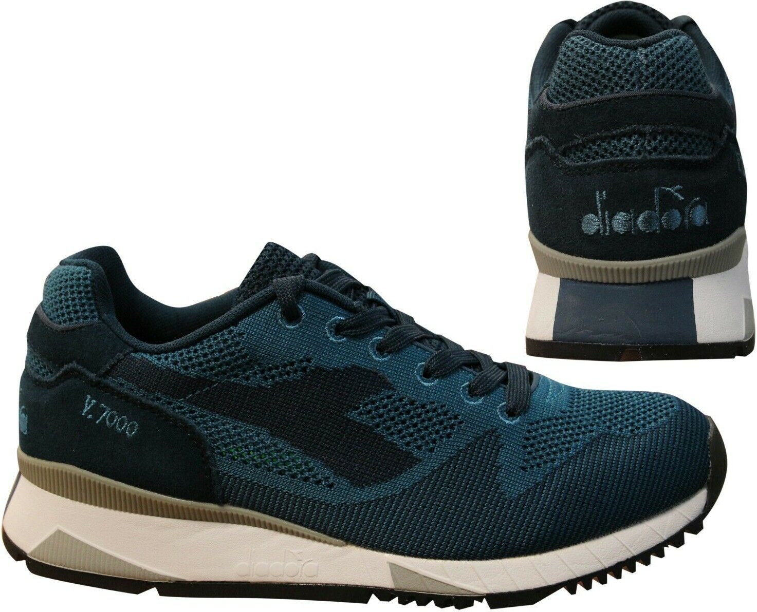 Diadora V7000 Weave Mens Blue Trainer