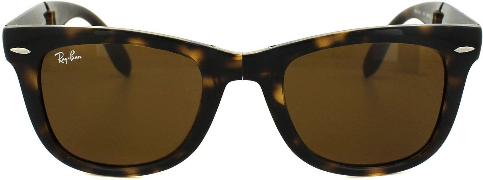 Ray-Ban Sonnenbrille Folding Wayfarer 4105 710 Havanna Schildpatt Braun 50mm
