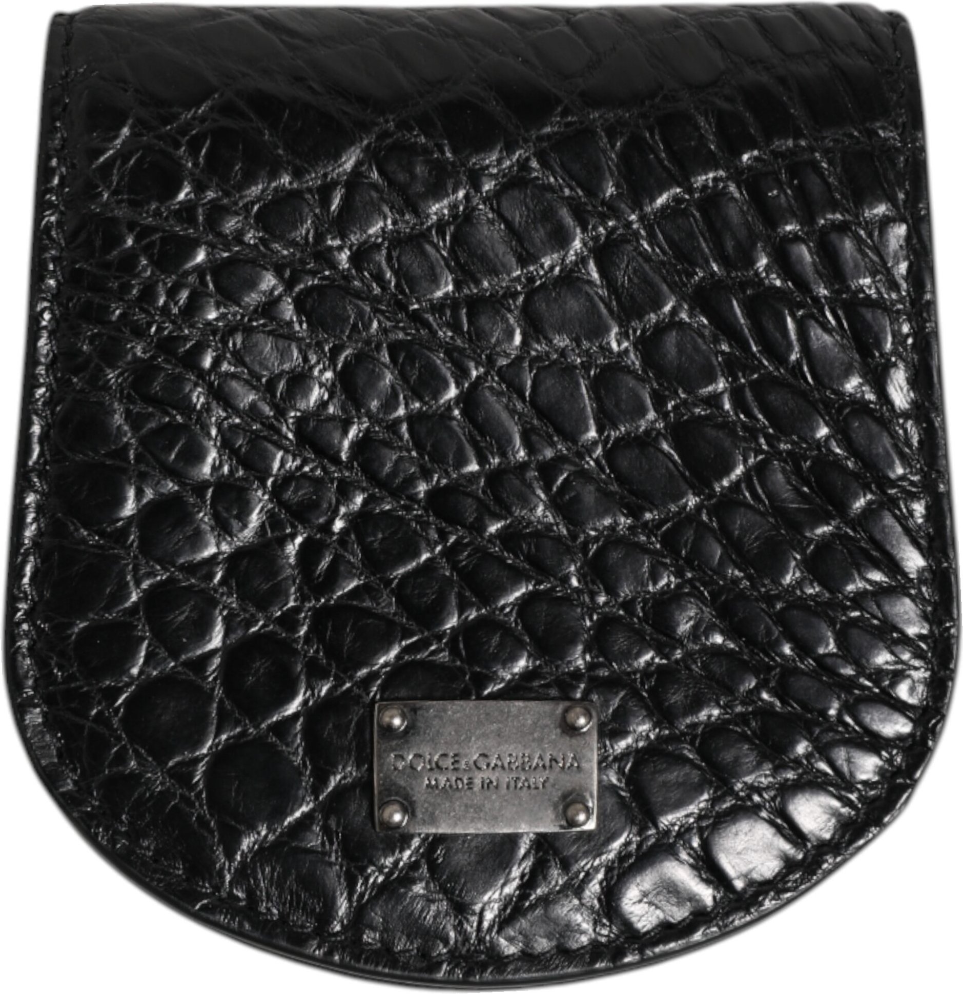 Schwarze exotische Leder-Münz-Kondom-Etui-Halter Tasche Geldbörse