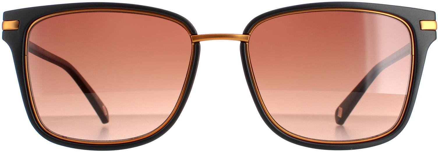 Thumbnail - Ted Baker Square Unisex Schwarz Braun Farbverlauf TB1620 Mata