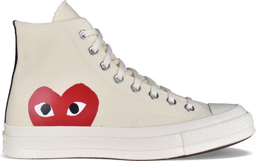 Comme des garçons Hohe Sneakers Chuck Taylor Weiß