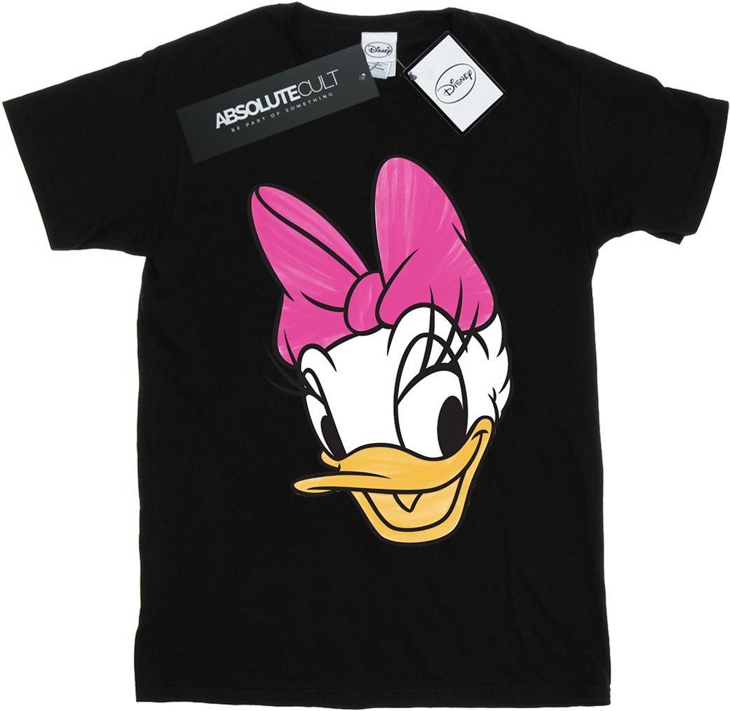 Disney - "Daisy Duck Head Painted" T-Shirt für Damen (Schwarz)