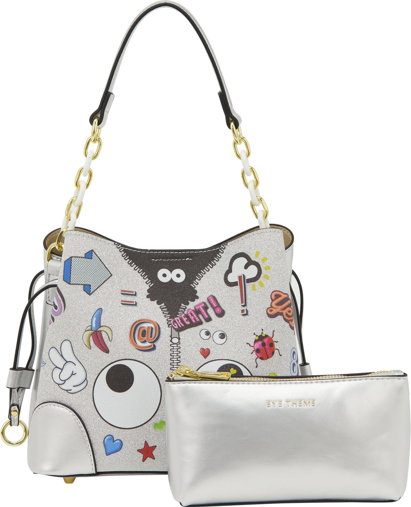 Mymo 2-IN-1-Tragetaschen-Set 2-IN-1-Tragetaschen-Set Frauen Silber