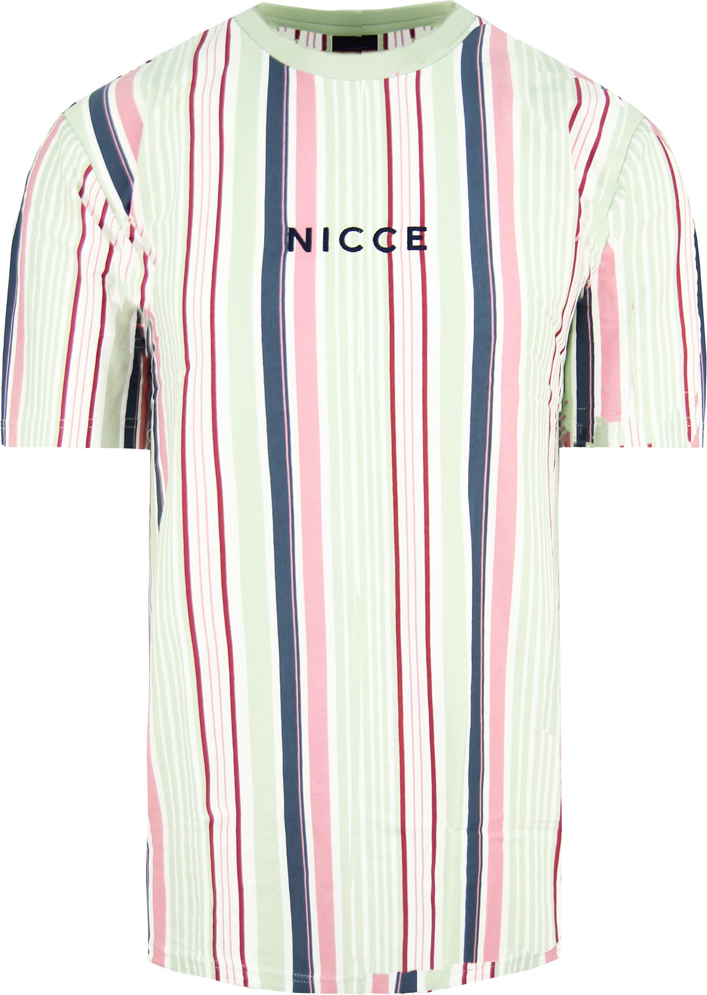 Nicce Short Sleeve Round Neck Multicolored Mens Club T-Shirt 202 1 09 02 0218