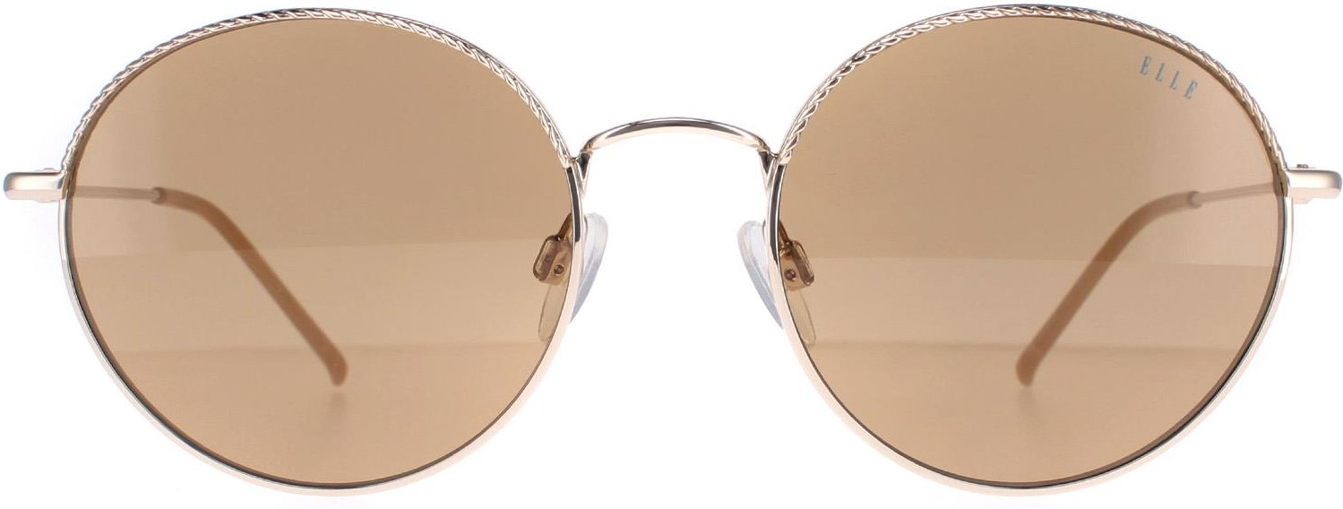 Thumbnail - Elle Rund Damen Gold Braun 14908
