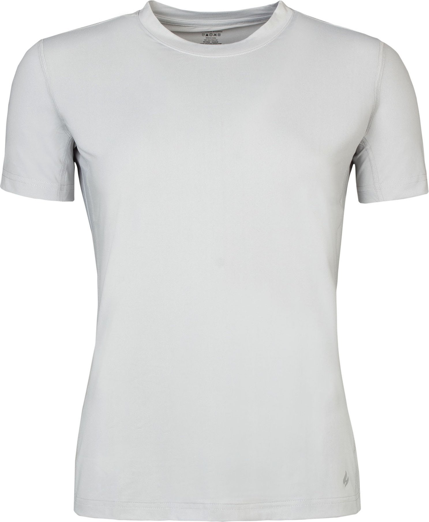 Damen Thermo-T-Shirt für den Winter | Wärmespeicher | Warmes Kurzarm-T-Shirt | Fleece gefüttertes Baselayer-Top - Grau