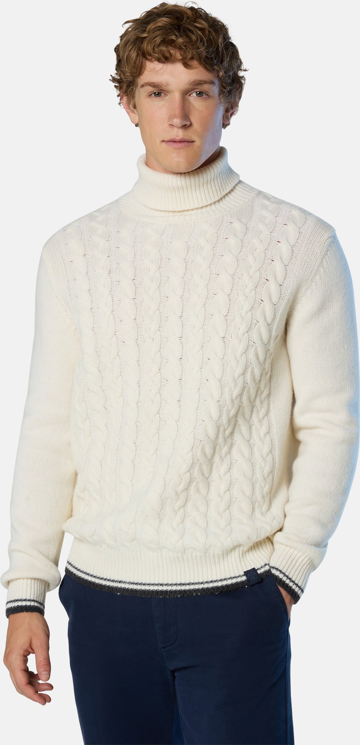 North Sails Pullover Mit Zopfstrick vorne