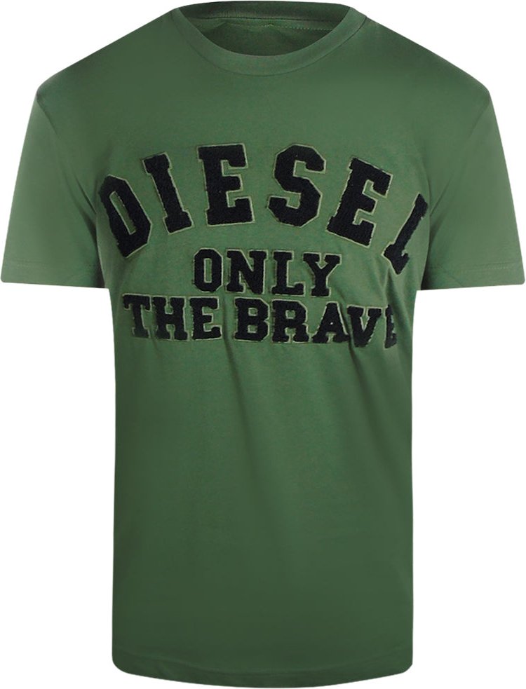 Diesel Only The Brave Grüne T-shirts