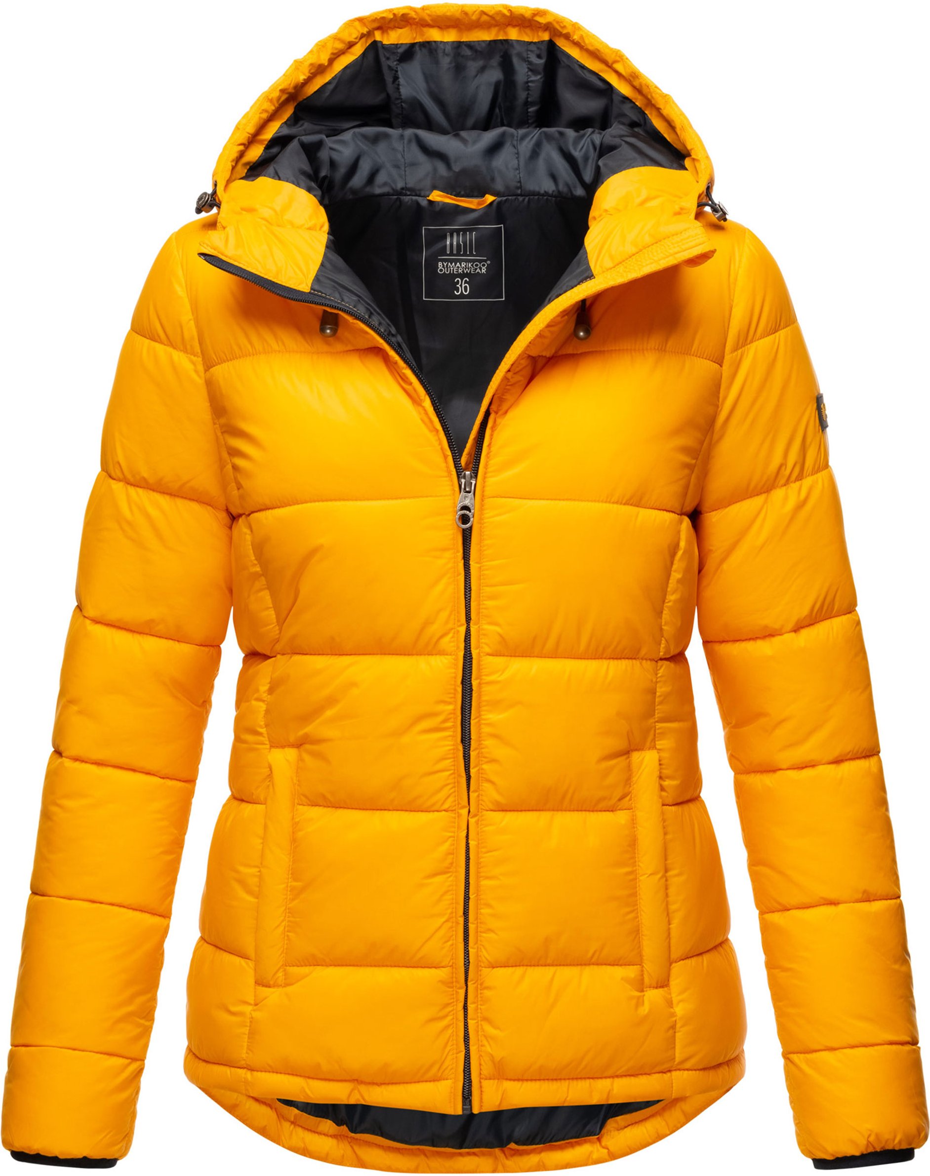 Marikoo Damen Steppjacke – Leichte Übergangsjacke mit Kapuze