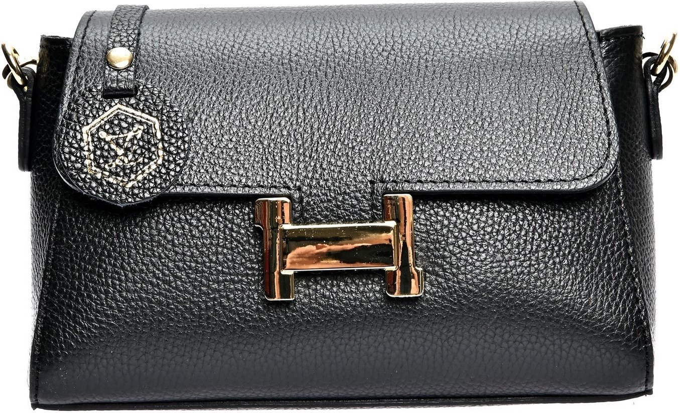 Luisa Vannini Schwarz Rindsledertasche