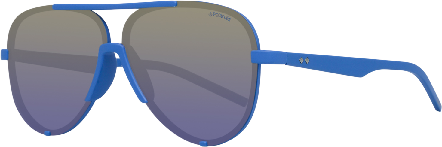 Polaroid Unisex Blaue Sonnenbrille