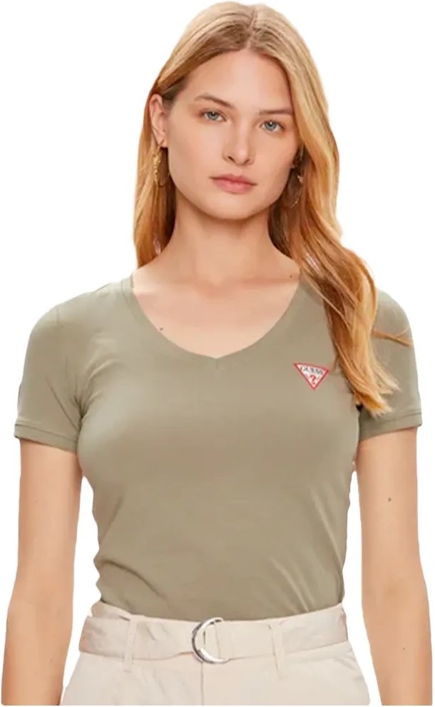 Guess Damen-T-Shirt mit Dreieck-G-Logo