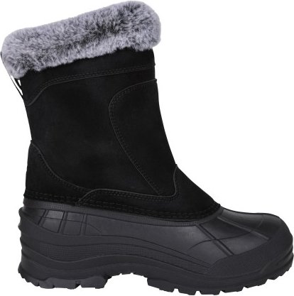 Mountain Warehouse - "Snowdrift" Schneestiefel für Damen, Wildleder, Kunstfell gefüttert (Schwarz)