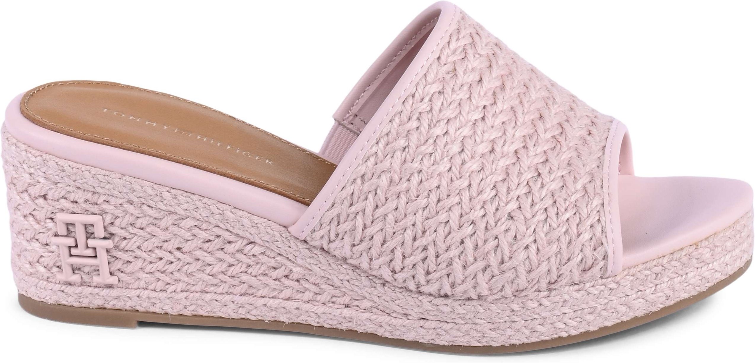 Gehäkelte Espadrille-Wedge-Sandalette
