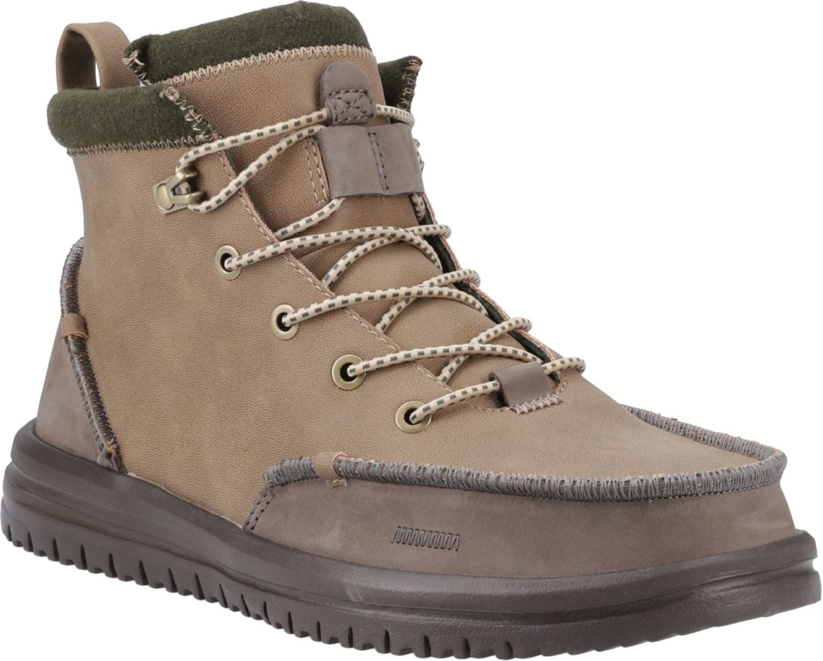 HEYDUDE Bradley Tumbled Classic Polyurethan Herren Stiefel in Nussfarbe