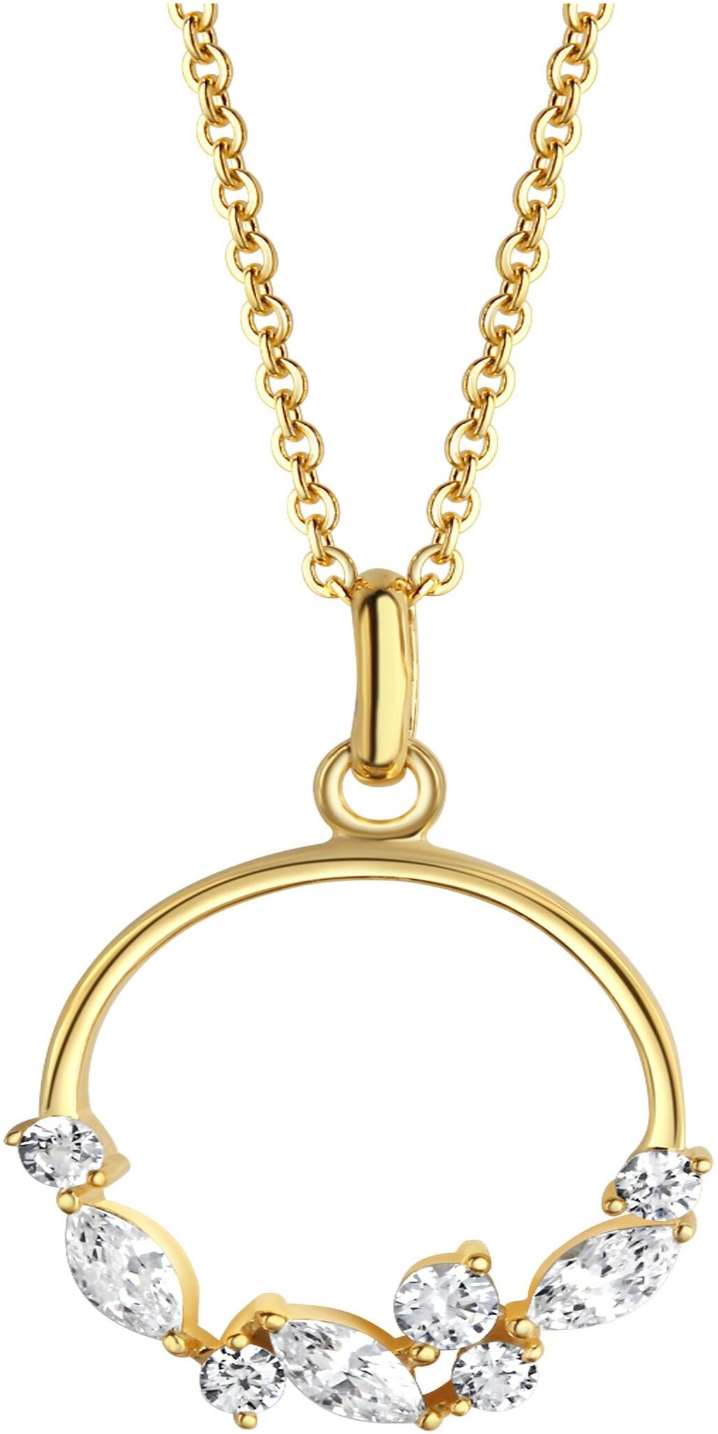 Celesta Gold Halskette 375 Gelbgold mit Zirkonia