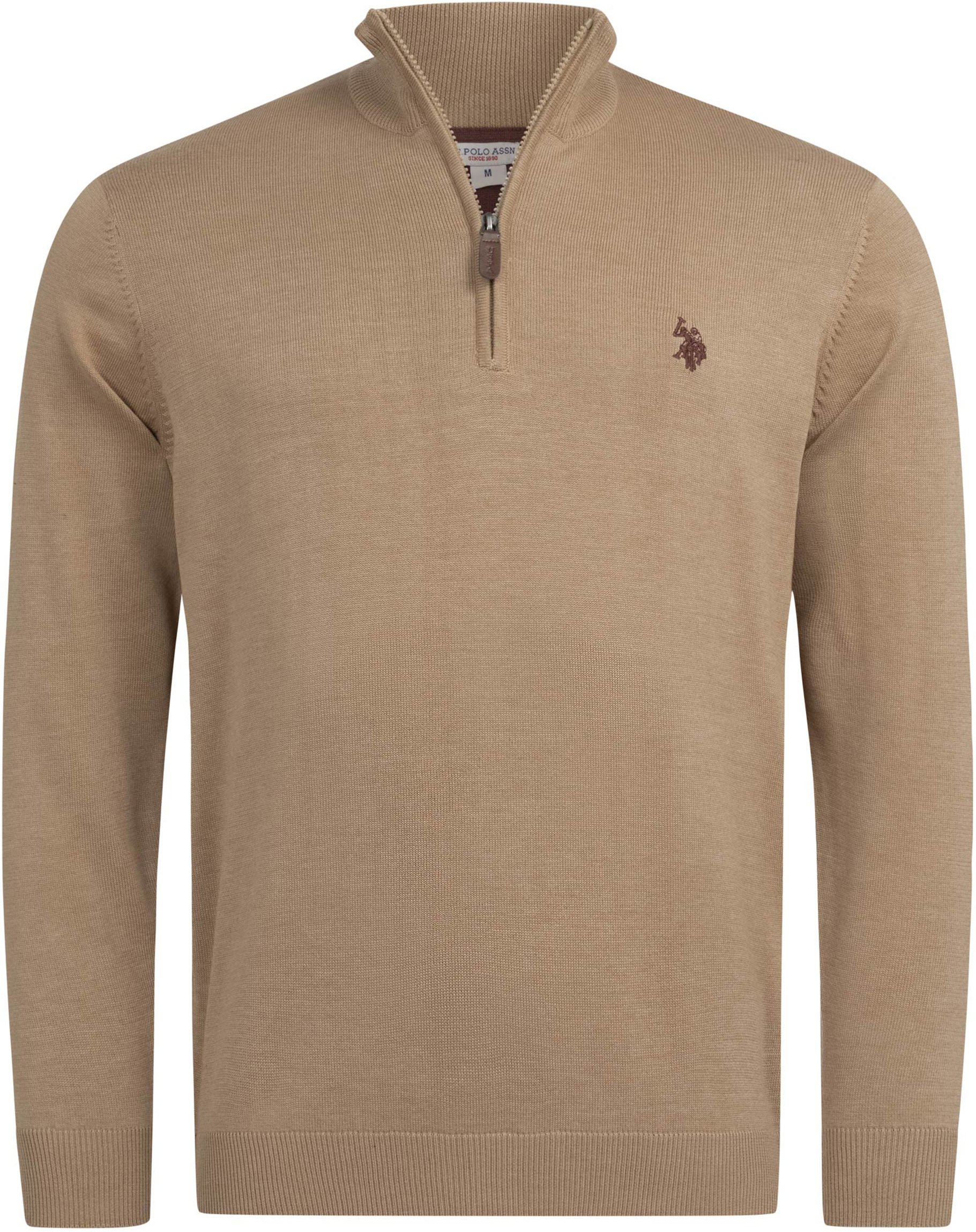 U.S. POLO ASSN. Herren Half-Zip Strickpullover USKnooxx aus Baumwollmix