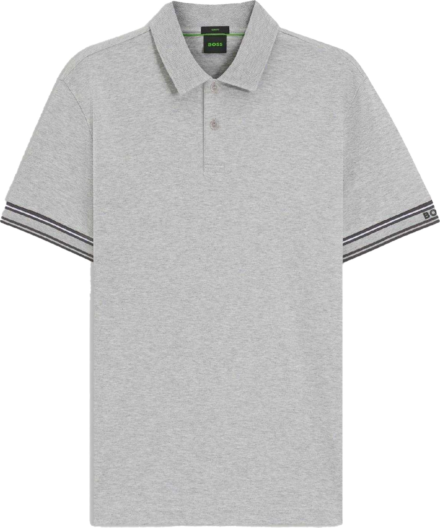 Boss - "Zone" Poloshirt für Herren, Mit Bündchen, Schmal (Silber)