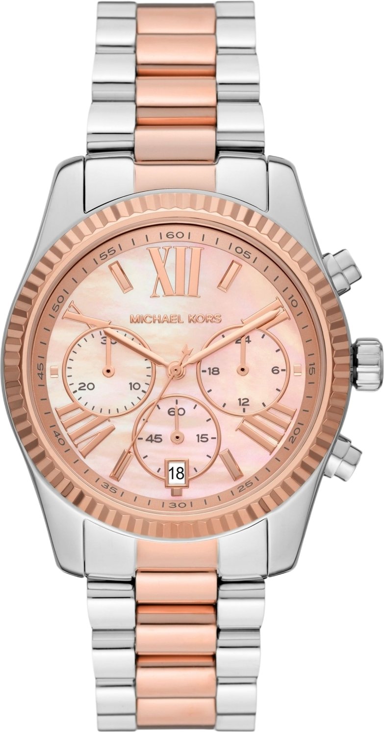 Thumbnail - Michael Kors Damenuhr Quartz Schwarz Gold Rose