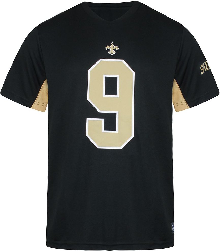 Fanatiker NFL New Orleans Saints 9 Drew Brees Mens T-Shirt