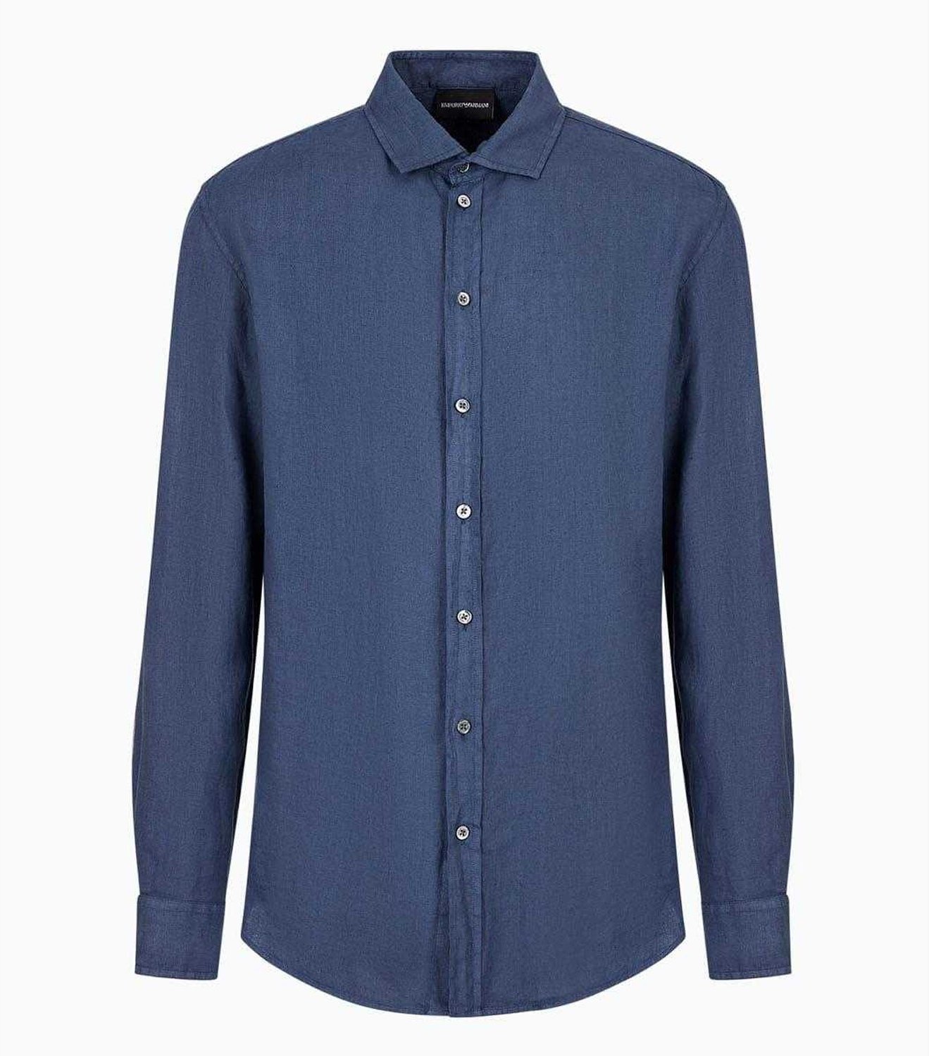 Emporio Armani - Hemd für Herren, Baumwolle (Blau)