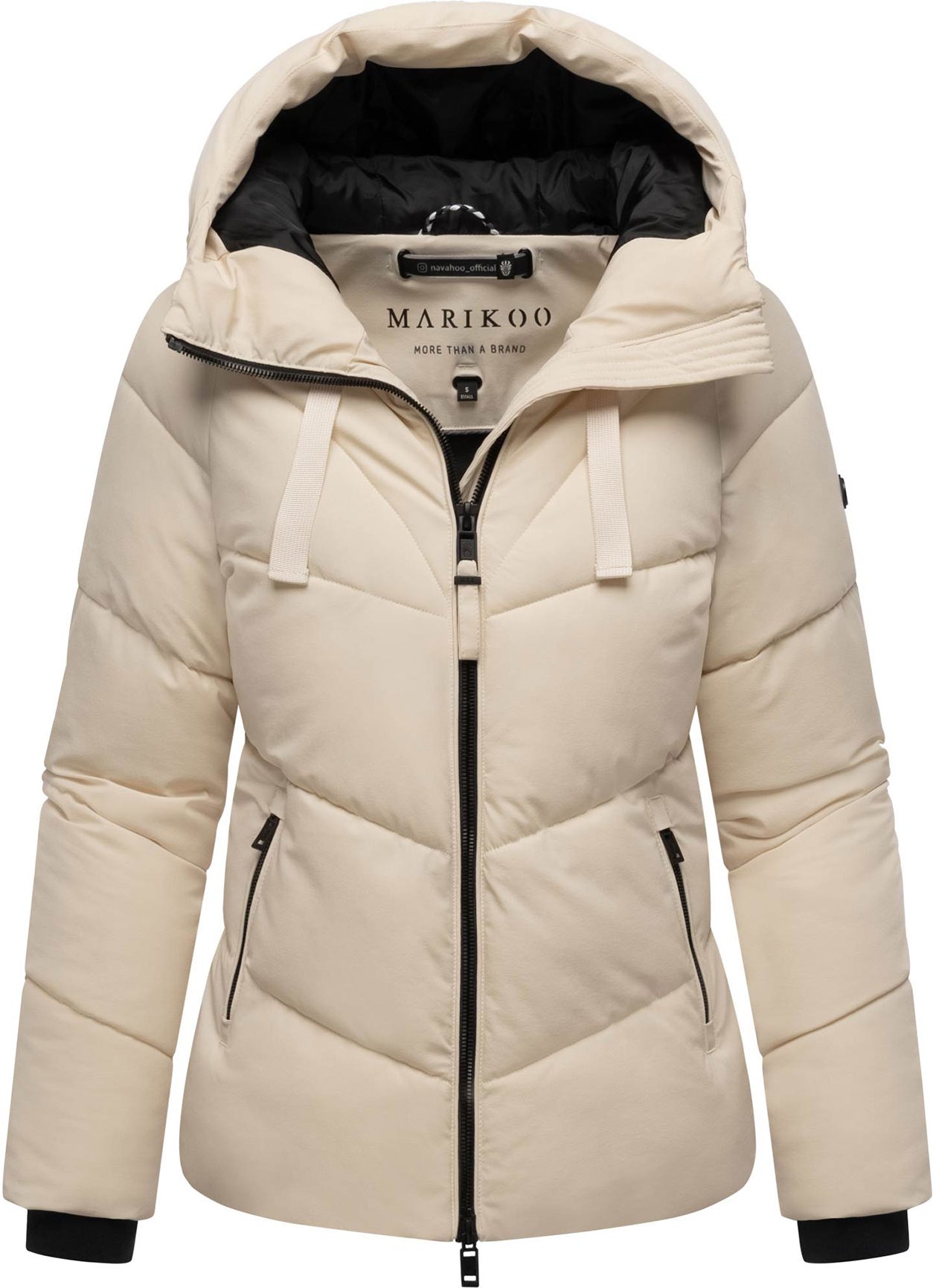 Marikoo Damen Wintersteppjacke Kwamee mit Kapuze & Zwei-Wege-Reißverschluss