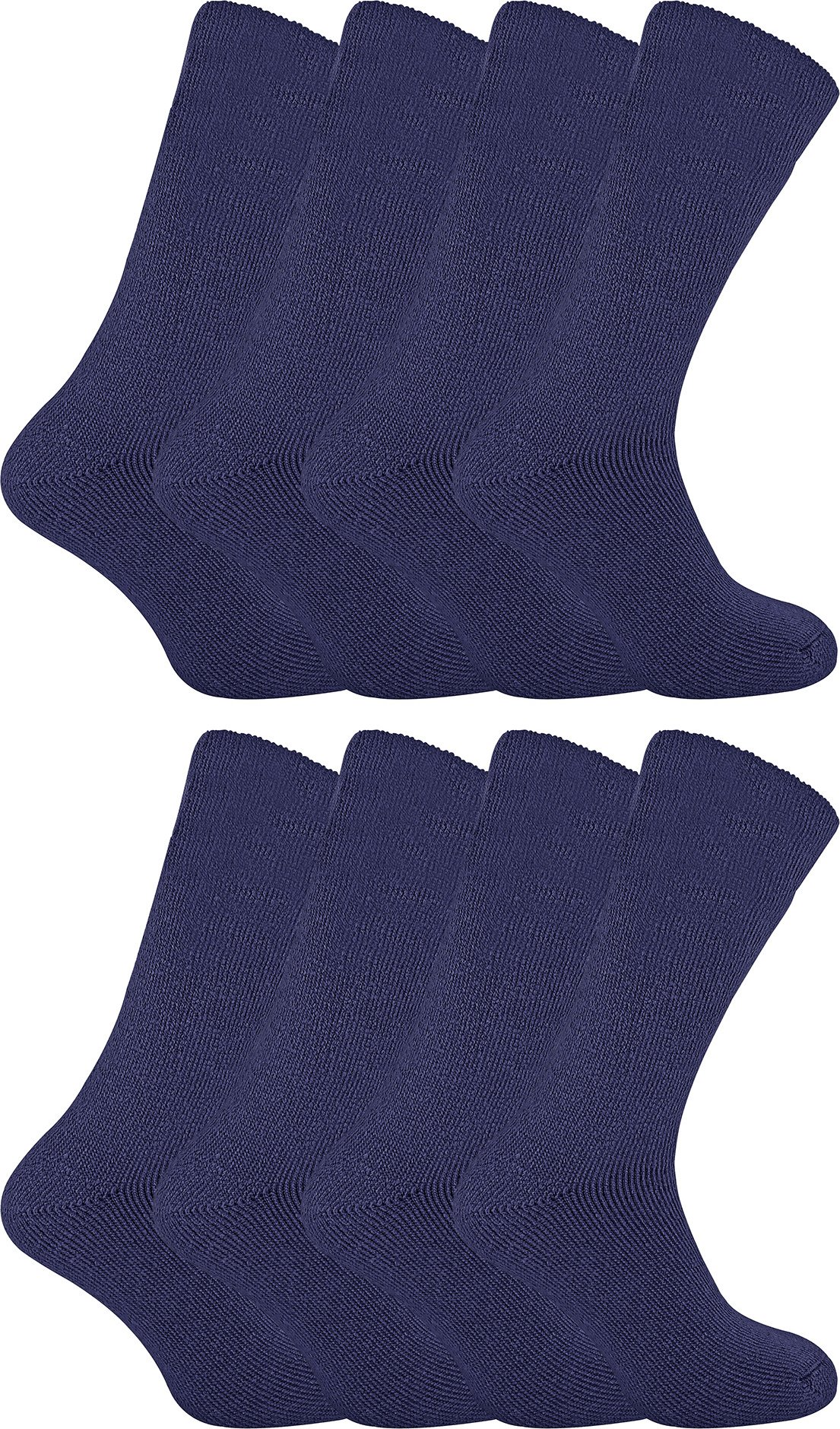 8 Pack Herren Thermo-Schlafsocken | Weiche & bequeme warme Bettsocken für Männer - Airforce