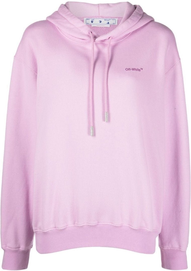 Off-White Diag Regular Fit Lila Lila Kapuzenpullover