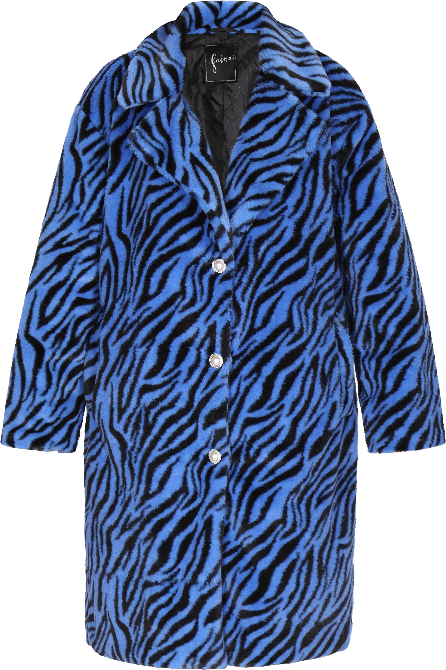 Faina Jacke Damen Blau Schwarz