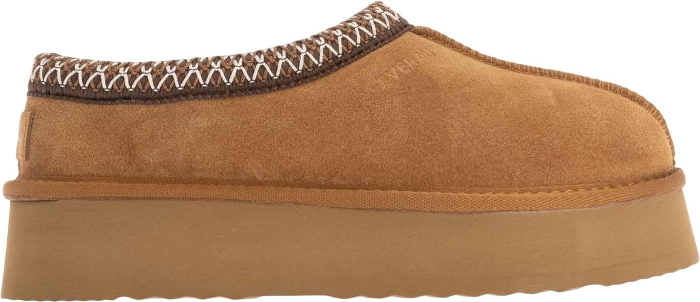 EverAu - "Wonga" Hausschuhe für Damen, Leder (Kastanie)