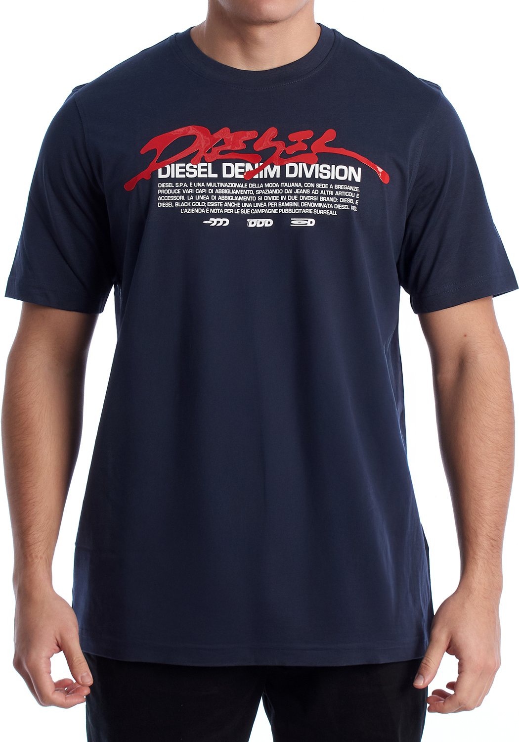 Herren Kurzarm Baumwoll T-Shirt A19700_RHQBG